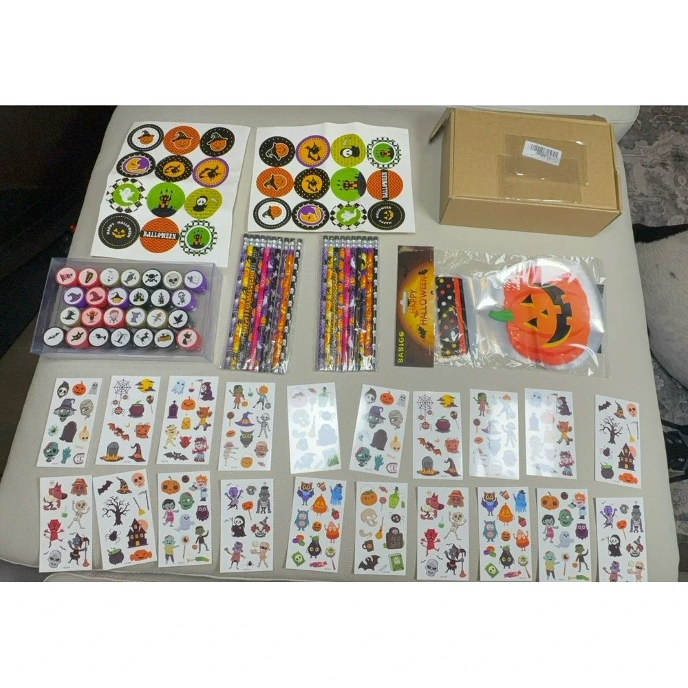 110PCS Halloween Party Favors Supplies Decorations - Trick or Treat Goodies Bag